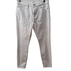 FRAME Lehigh Womens White Skinny Denim Jeans Cotton Blend Size 29
